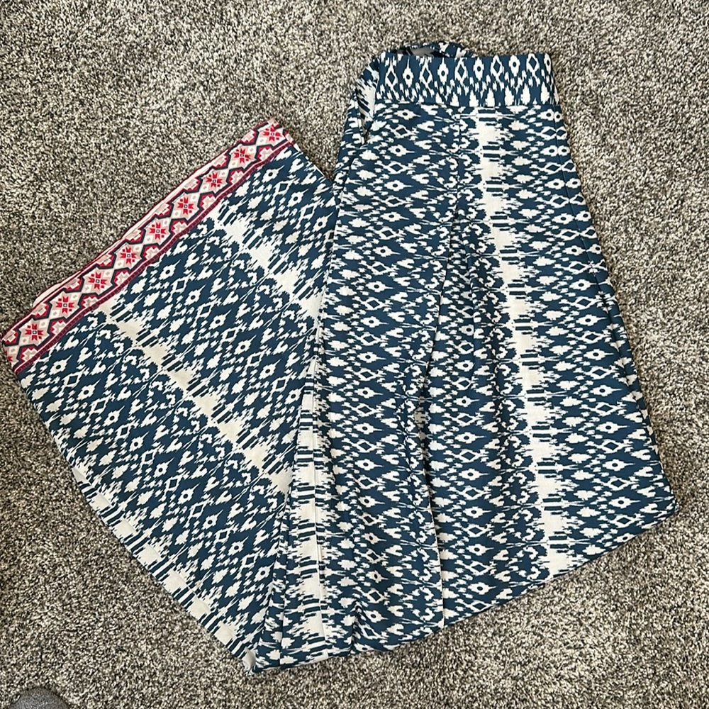 High waisted flowy pants